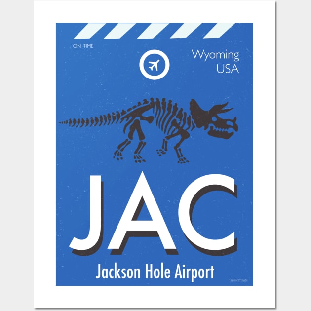 JAC airport Jackson Hole Wall Art by Woohoo